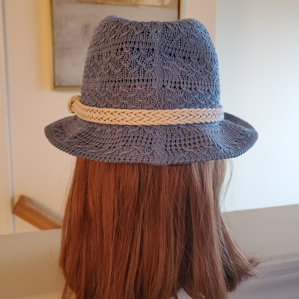 Stylish Packable Blue Hat - Picture 5 of 8